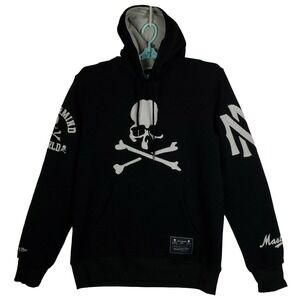 Mastermind World Mitchell & Ness Large Hoodie Embroidery Logos Black New